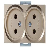 RİTA MEK TUŞ İKİLİ TOPRAKSIZ PRİZ DORE 1